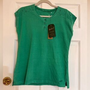 Woolrich Green Short Sleeve Women's Top